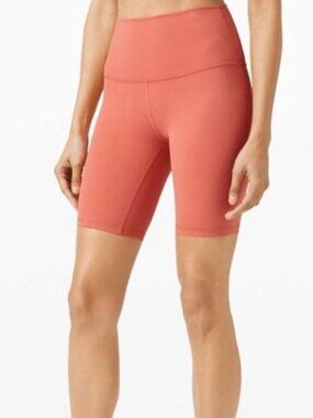2x Lululemon align shorts SIZE 4- orange & dark red